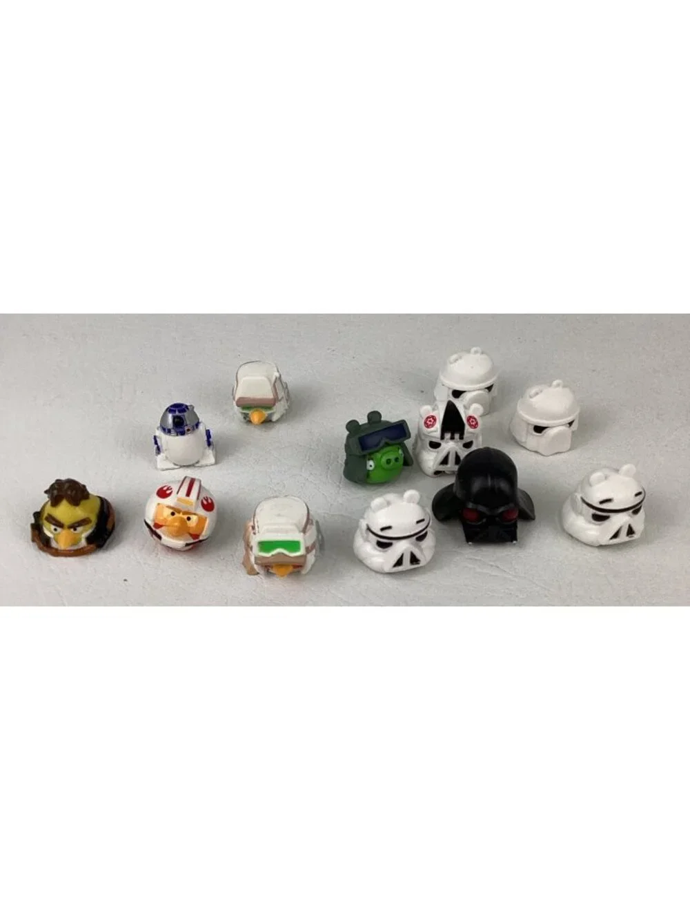 Angry Birds Star Wars Bundle Lot of 12 Game Figures Jenga Rubber Pencil Topper